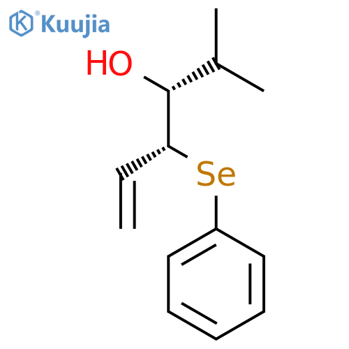 5-HEXEN-3-OL, 2-METHYL-4-(PHENYLSELENO)-, (R*,R*)- structure