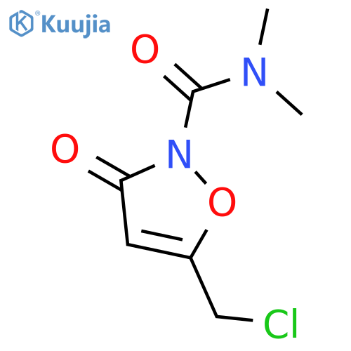 2(3H)-Isoxazolecarboxamide, 5-(chloromethyl)-N,N-dimethyl-3-oxo- structure