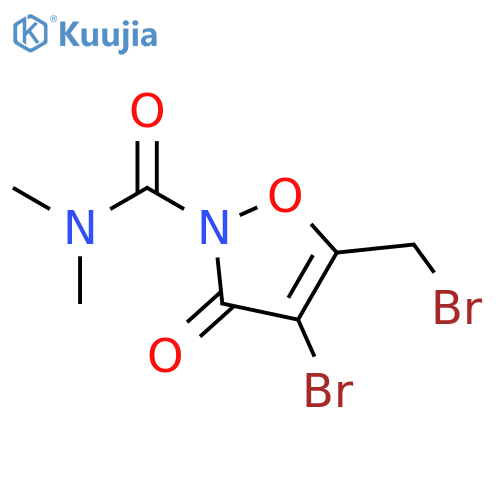 2(3H)-Isoxazolecarboxamide, 4-bromo-5-(bromomethyl)-N,N-dimethyl-3-oxo- structure