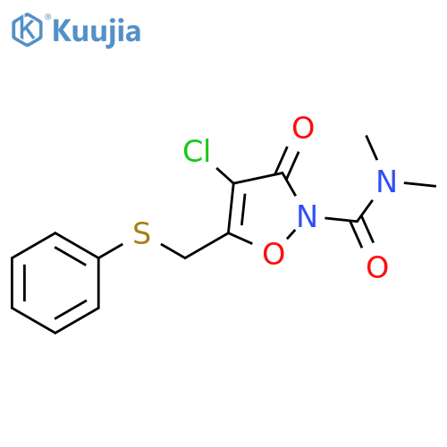 2(3H)-Isoxazolecarboxamide, 4-chloro-N,N-dimethyl-3-oxo-5-[(phenylthio)methyl]- structure
