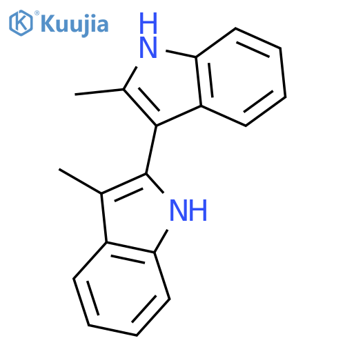 2,3'-BI-1H-INDOLE, 2',3-DIMETHYL- structure