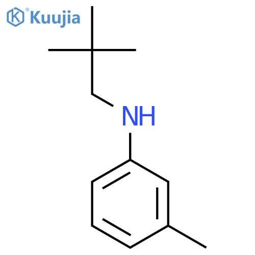 N-(2,2-dimethylpropyl)-3-methylaniline structure