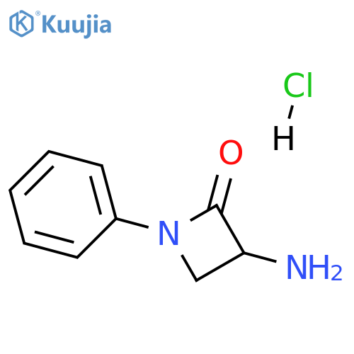 3-amino-1-phenylazetidin-2-one hydrochloride structure