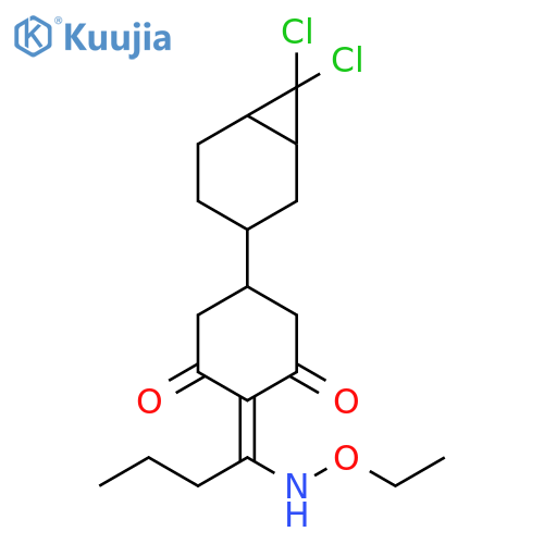 1,3-Cyclohexanedione, 5-(7,7-dichlorobicyclo[4.1.0]hept-3-yl)-2-[1-(ethoxyamino)butylidene]- structure
