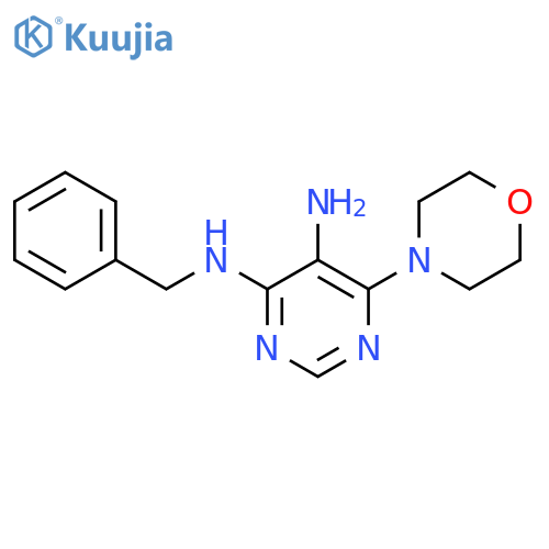 6-(4-Morpholinyl)-N4-(phenylmethyl)-4,5-pyrimidinediamine structure