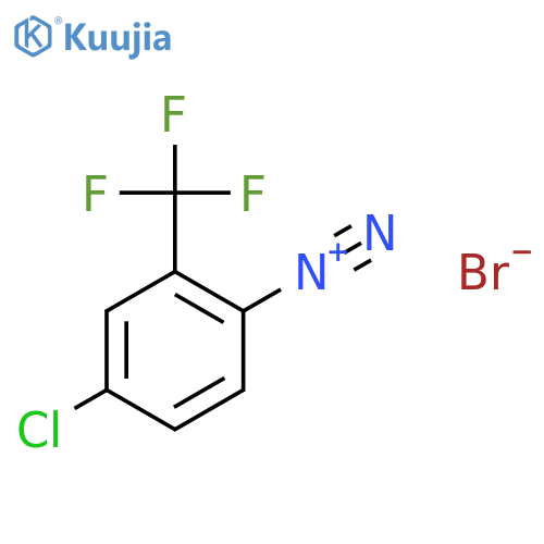 Benzenediazonium, 4-chloro-2-(trifluoromethyl)-, bromide structure