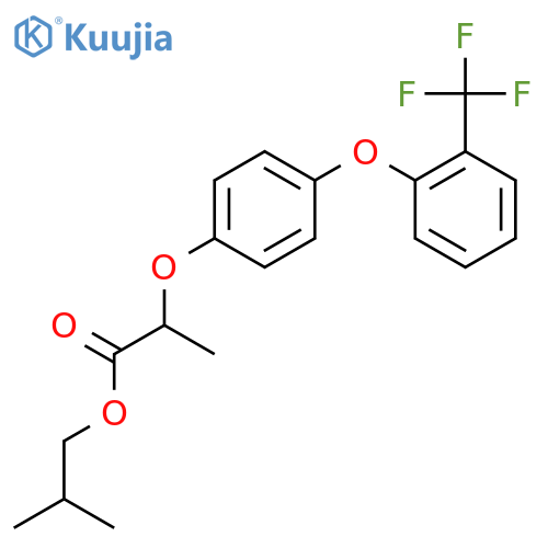 Propanoic acid, 2-[4-[2-(trifluoromethyl)phenoxy]phenoxy]-,2-methylpropyl ester structure