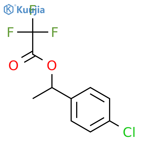 Acetic acid, trifluoro-, 1-(4-chlorophenyl)ethyl ester structure