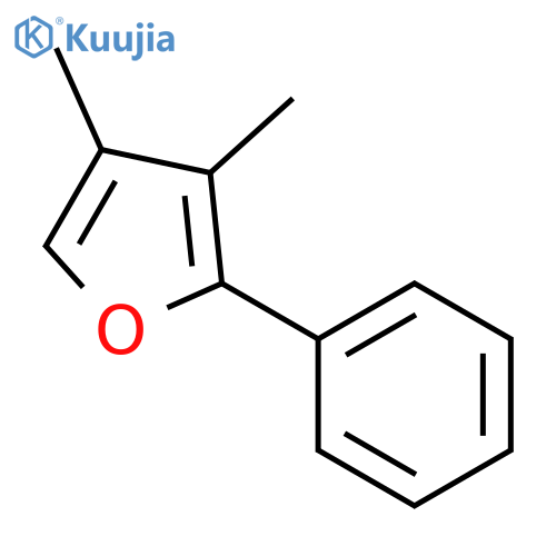 Furan, 3,4-dimethyl-2-phenyl- structure
