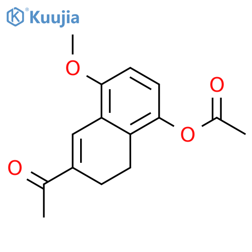 ETHANONE, 1-[5-(ACETYLOXY)-3,4-DIHYDRO-8-METHOXY-2-NAPHTHALENYL]- structure