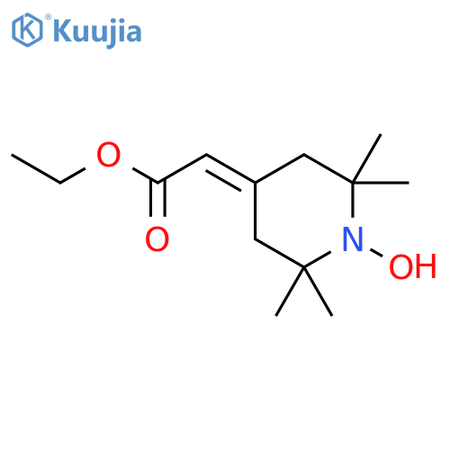 1-Piperidinyloxy, 4-(2-ethoxy-2-oxoethylidene)-2,2,6,6-tetramethyl- structure
