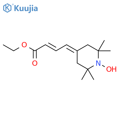 1-Piperidinyloxy, 4-(4-ethoxy-4-oxo-2-butenylidene)-2,2,6,6-tetramethyl- structure