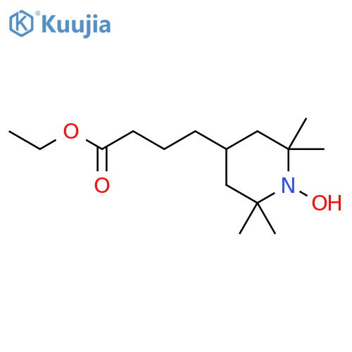 1-Piperidinyloxy, 4-(4-ethoxy-4-oxobutyl)-2,2,6,6-tetramethyl- structure