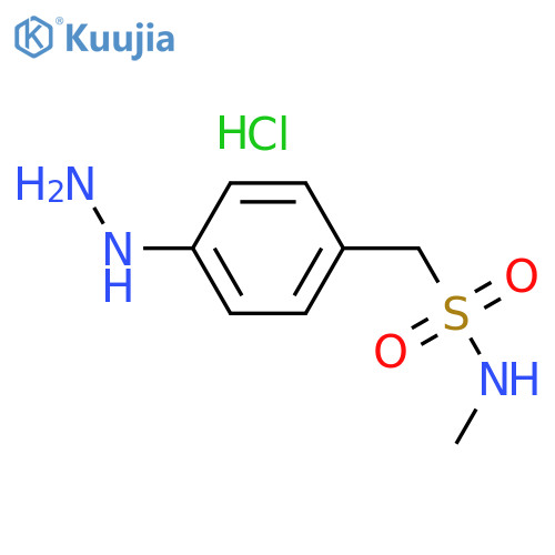 4-Hydrazino-N-methyl Benzene Methanesulfonamide Hydrochloride Salt structure