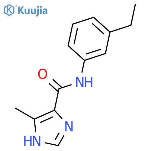 1H-Imidazole-4-carboxamide, N-(3-ethylphenyl)-5-methyl- structure