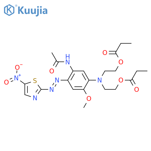 Acetamide,N-[5-[bis[2-(1-oxopropoxy)ethyl]amino]-4-methoxy-2-[2-(5-nitro-2-thiazolyl)diazenyl]phenyl]- structure