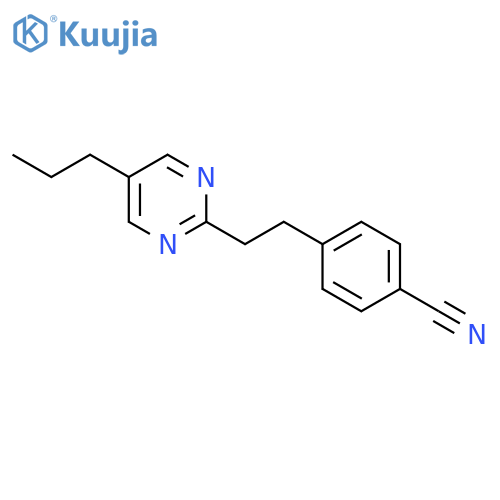 Benzonitrile, 4-[2-(5-propyl-2-pyrimidinyl)ethyl]- structure