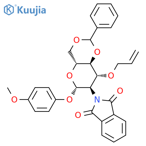 4-Methoxyphenyl 3-O-Allyl-4,6-O-benzylidene-2-deoxy-2-phthalimido-β-D-glucopyranoside structure