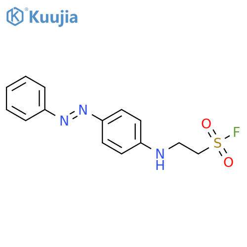 Ethanesulfonyl fluoride, 2-[[4-[(1E)-phenylazo]phenyl]amino]- structure