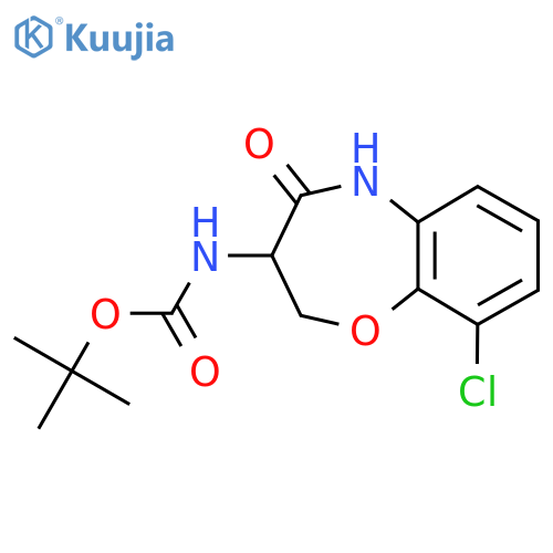 Tert-Butyl (S)-(9-chloro-4-oxo-2,3,4,5-tetrahydrobenzo[b][1,4]oxazepin-3-yl)carbamate structure