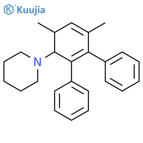 Piperidine, 1-(4,6-dimethyl-2,3-diphenyl-2,4-cyclohexadien-1-yl)- structure