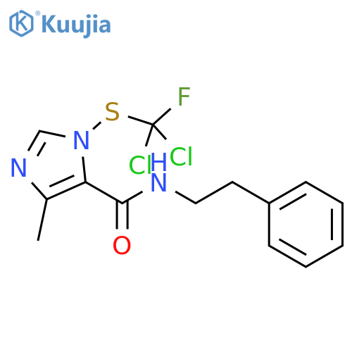 1H-Imidazole-5-carboxamide, 1-[(dichlorofluoromethyl)thio]-4-methyl-N-(2-phenylethyl)- structure