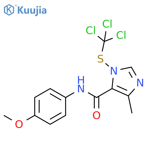 1H-Imidazole-5-carboxamide,N-(4-methoxyphenyl)-4-methyl-1-[(trichloromethyl)thio]- structure