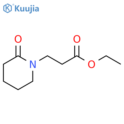 1-Piperidinepropanoic acid, 2-oxo-, ethyl ester structure