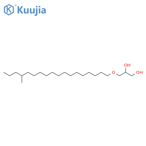 1,2-Propanediol, 3-[(15-methyloctadecyl)oxy]- structure
