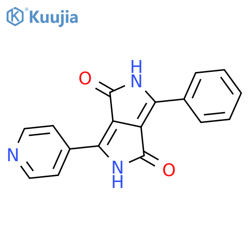 Pyrrolo[3,4-c]pyrrole-1,4-dione, 2,5-dihydro-3-phenyl-6-(4-pyridinyl)- structure