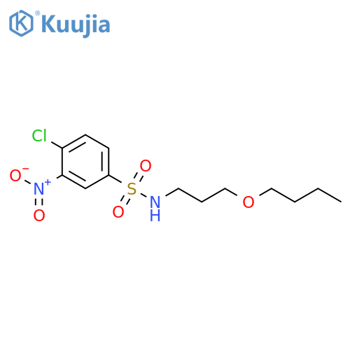 Benzenesulfonamide, N-(3-butoxypropyl)-4-chloro-3-nitro- structure