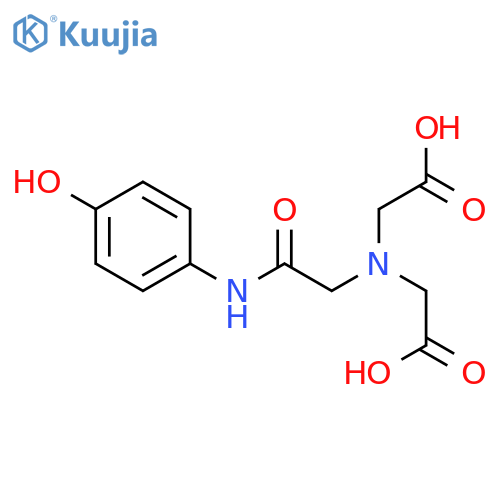 Glycine, N-(carboxymethyl)-N-[2-[(4-hydroxyphenyl)amino]-2-oxoethyl]- structure