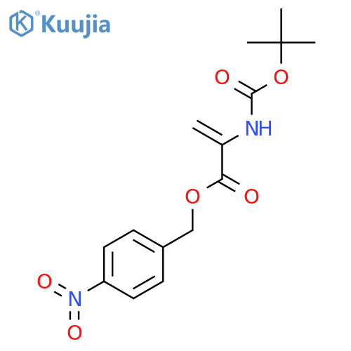 2-Propenoic acid, 2-[[(1,1-dimethylethoxy)carbonyl]amino]-,(4-nitrophenyl)methyl ester structure