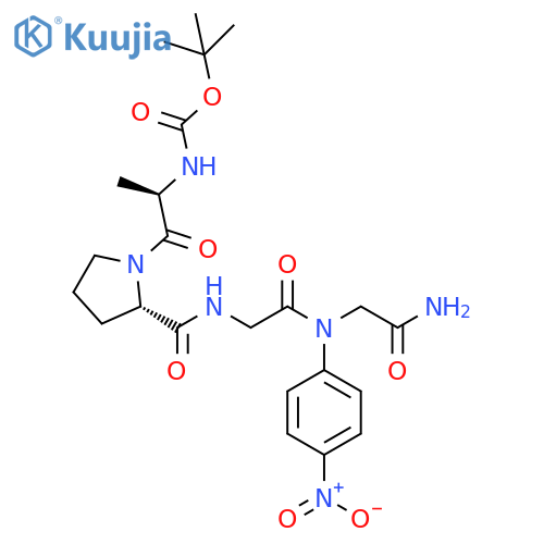 Glycinamide, N-[(1,1-dimethylethoxy)carbonyl]-D-alanyl-L-prolylglycyl-N-(4-nitrophenyl)- (9CI) structure