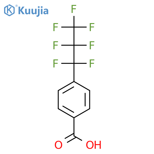 Benzoic acid, 4-(heptafluoropropyl)- structure