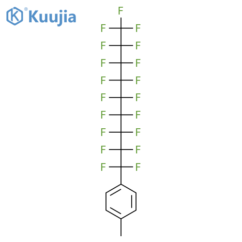 Benzene, 1-methyl-4-(nonadecafluorononyl)- structure