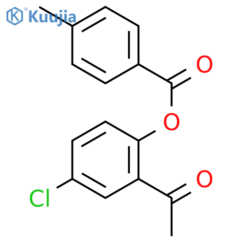 2-Acetyl-4-Chlorophenyl 4-Methylbenzoate structure