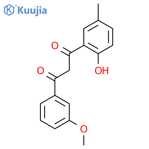 1,3-Propanedione, 1-(2-hydroxy-5-methylphenyl)-3-(3-methoxyphenyl)- structure