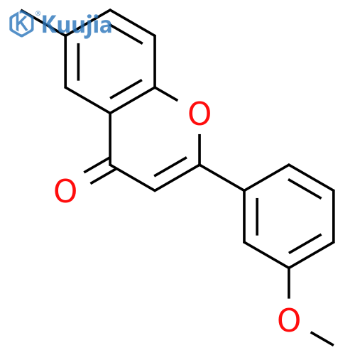 4H-1-Benzopyran-4-one, 2-(3-methoxyphenyl)-6-methyl- structure