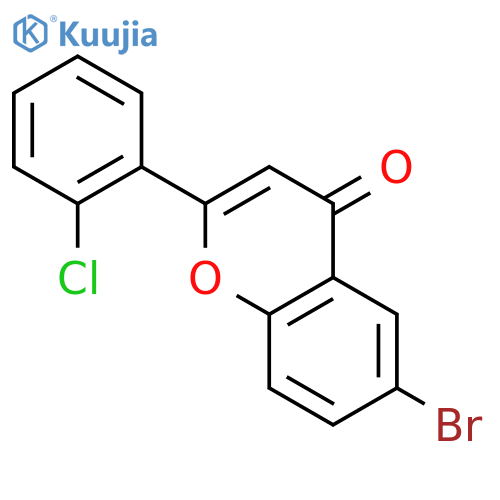 6-bromo-2-(2-chlorophenyl)-4H-chromen-4-one structure