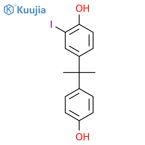 Phenol, 4-[1-(4-hydroxyphenyl)-1-methylethyl]-2-iodo- structure
