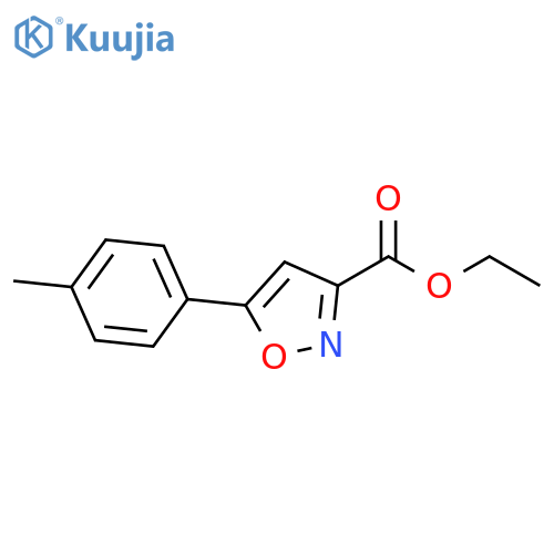 Ethyl 5-(p-tolyl)isoxazole-3-carboxylate structure