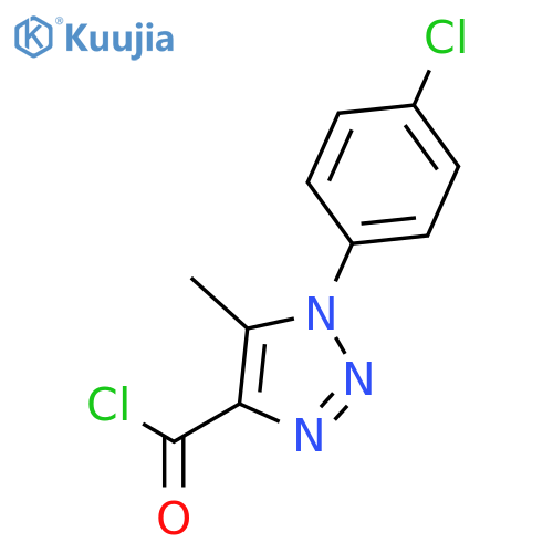 1H-1,2,3-Triazole-4-carbonyl chloride, 1-(4-chlorophenyl)-5-methyl- structure