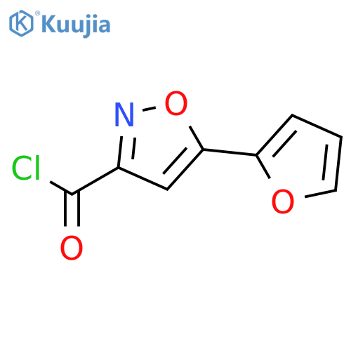 5-(Furan-2-yl)isoxazole-3-carbonyl chloride structure