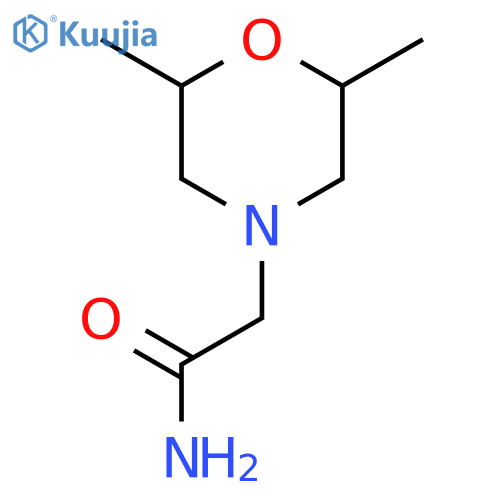2-(2,6-Dimethylmorpholin-4-yl)acetamide structure