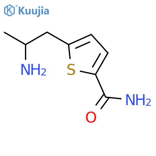 2-Thiophenecarboxamide, 5-(2-aminopropyl)- structure