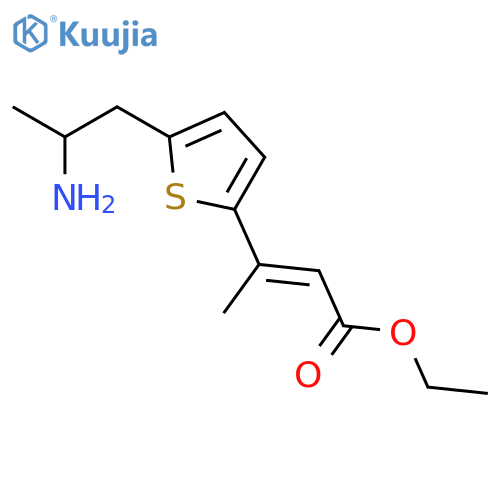 2-Butenoic acid, 3-[5-(2-aminopropyl)-2-thienyl]-, ethyl ester, (E)- structure