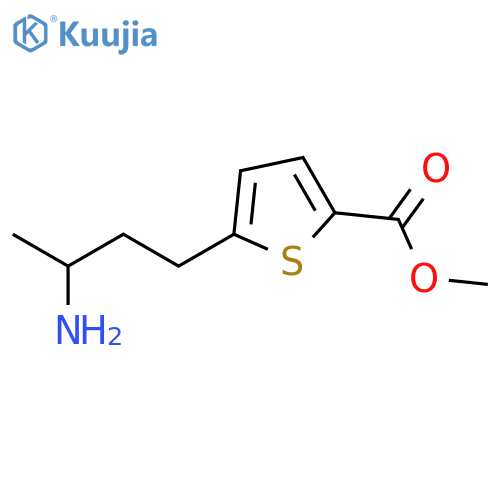 methyl 5-(3-aminobutyl)thiophene-2-carboxylate structure