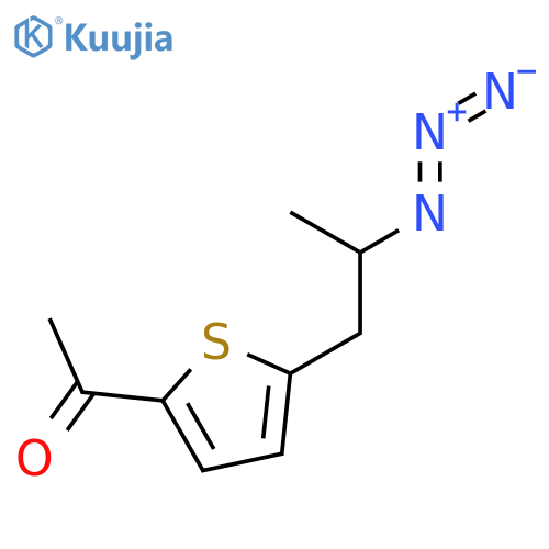 Ethanone, 1-[5-(2-azidopropyl)-2-thienyl]- structure