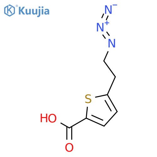 2-Thiophenecarboxylic acid, 5-(2-azidoethyl)- structure